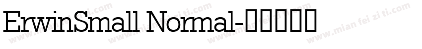 ErwinSmall Normal字体转换